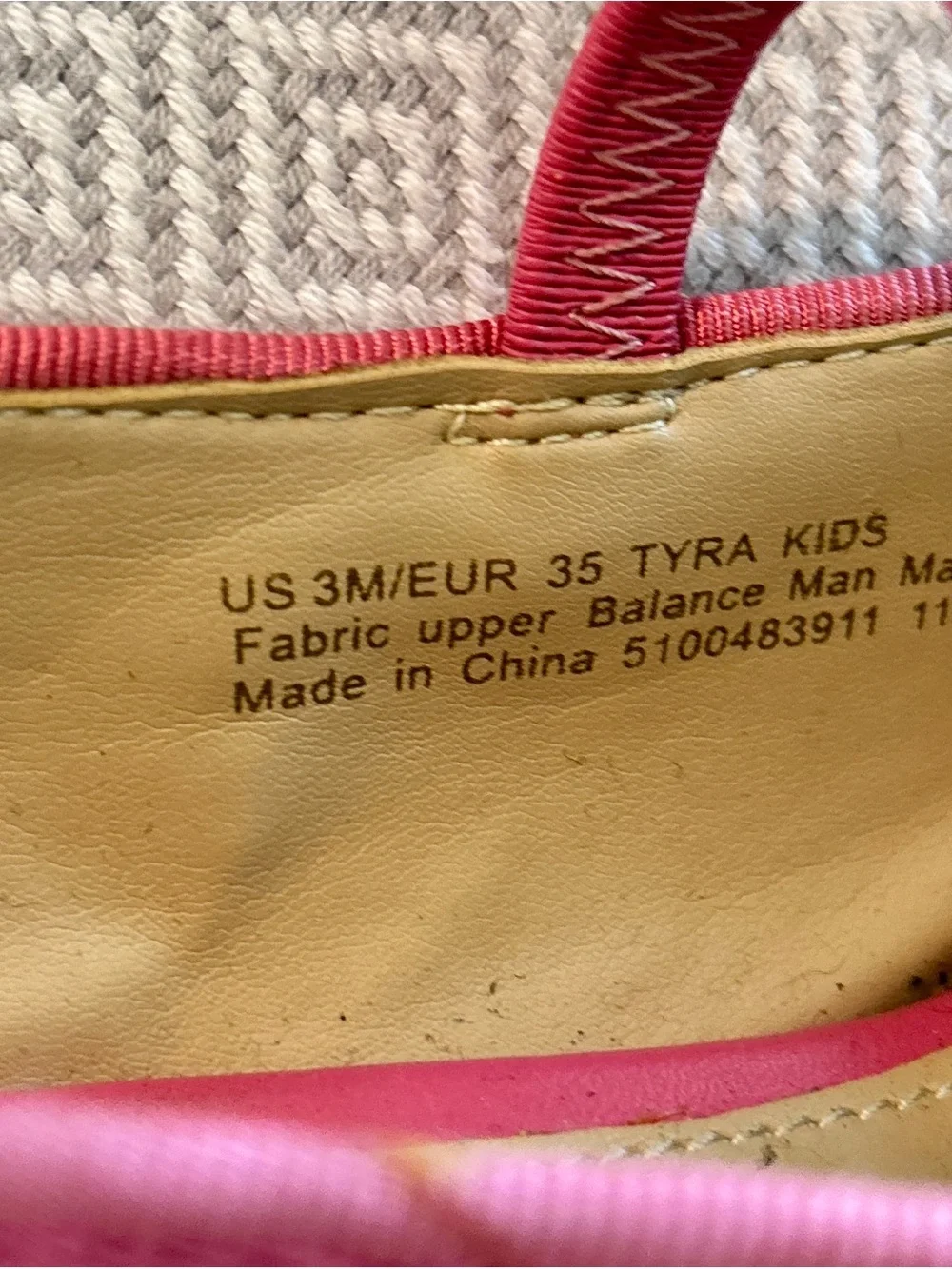 Sam Edelman Pink Tweed Mary Jane Ballet Flats (Kids)
